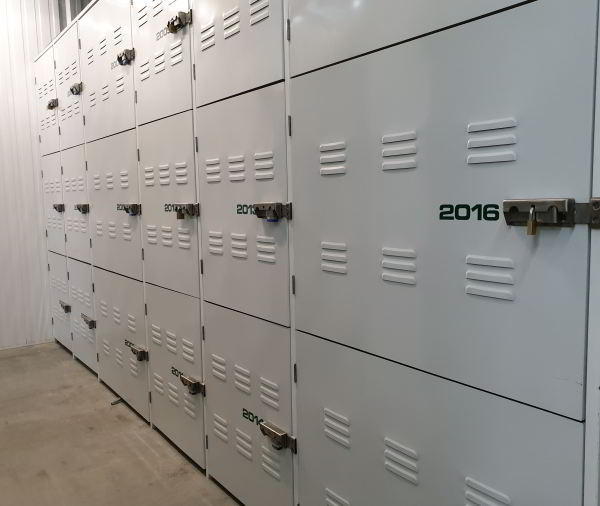 Small storage lockers at Fort Knox Self Storage